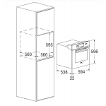 Fulgor FUO 6011 P MT MBK 60厘米 65公升 嵌入式熱解自動清洗多功能焗爐